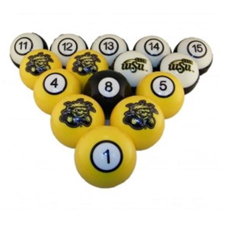 Wave7 WSTBBS100N Wichita State University Billiard Ball Set - Numbered