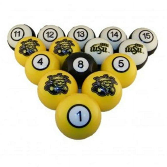 Wave7 WSTBBS100N Wichita State University Billiard Ball Set - Numbered