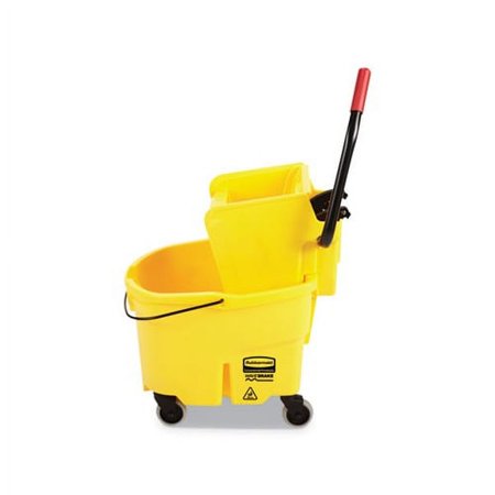 WaveBrake 2.0 Bucket/Wringer Combos Side-Press, 26 qt, Plastic, Yellow