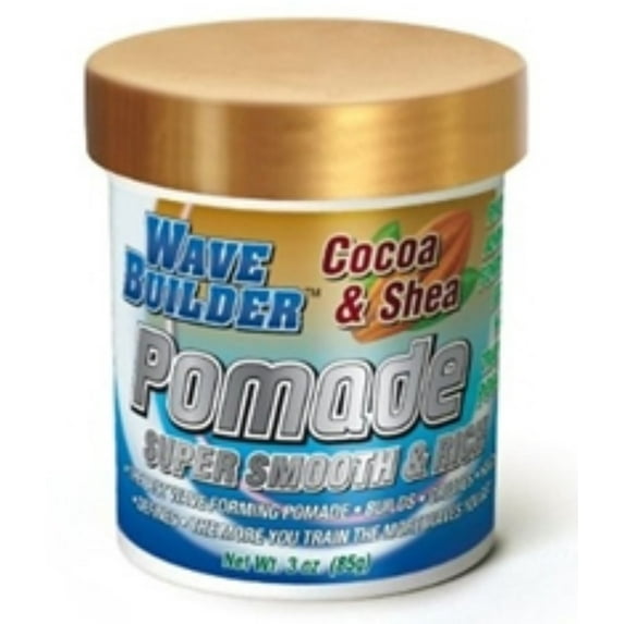 WaveBuilder Cocoa & Shea Super Smooth & Rich Pomade, 3 oz (Pack of 3)