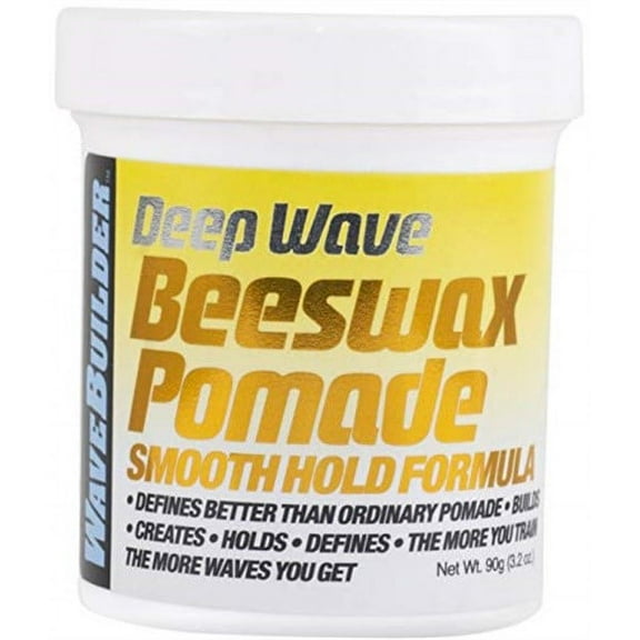 WaveBuilder Deep Wax Beeswax Pomade, 3 oz (Pack of 2)