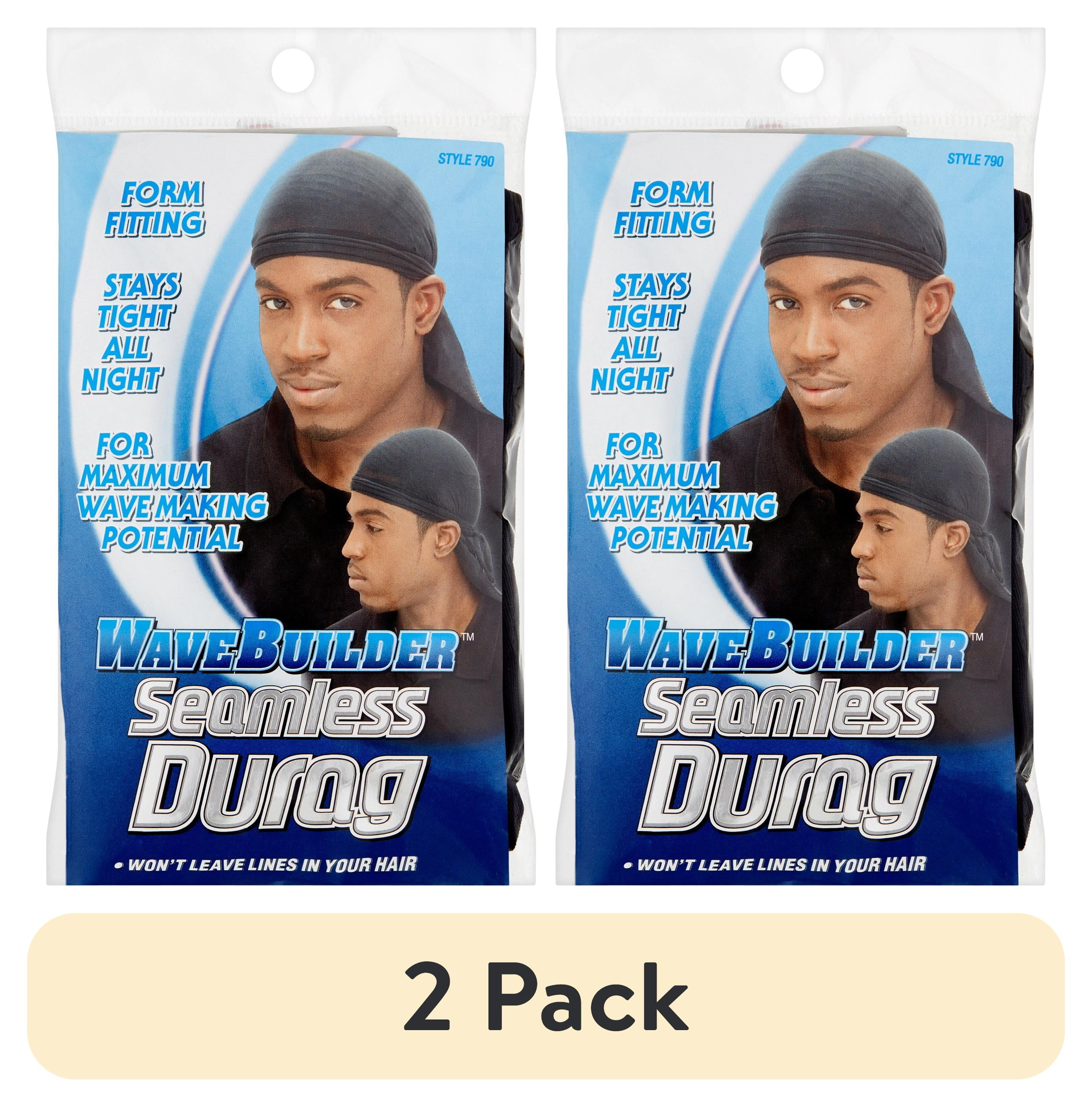 WAVEBUILDER Seamless Durag Black WAVEBUILDER Seamless Durag Black