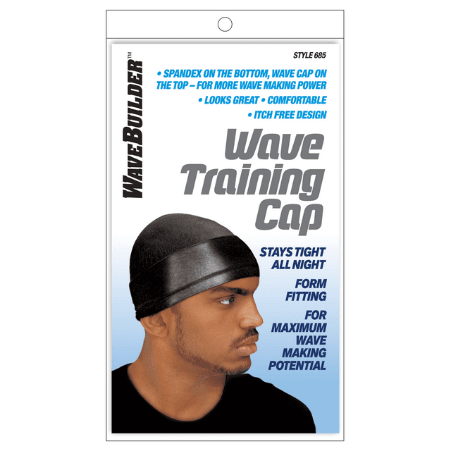 WaveBuilder Wave Training Cap, Black, 1 Count - Walmart.com