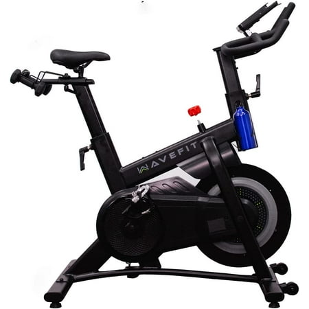 WaveFit B300 Surge Series Indoor Cycle Home Stationary Exercise Bike with 30-Lb Flywheel, Bluetooth Connectivity and Built-in Fitness Metrics Tracking, 275 lb Weight Capacity