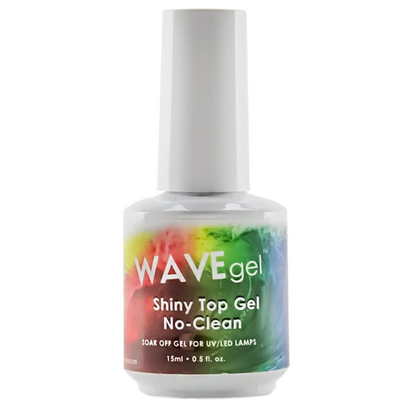 WaveGel Shiny Top Coat Gel - No Clean 0.5oz