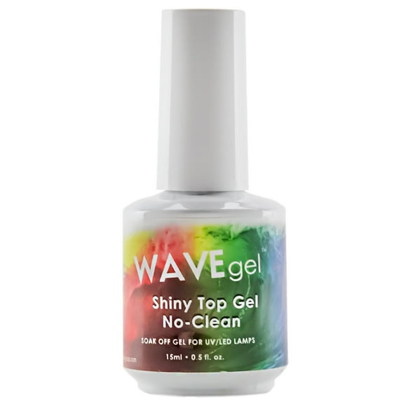 WaveGel Shiny Top Coat Gel - No Clean 0.5oz