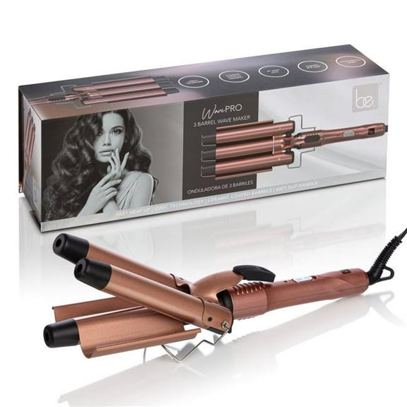 Be. WavePro 3-Barrel Waver | Rose Gold