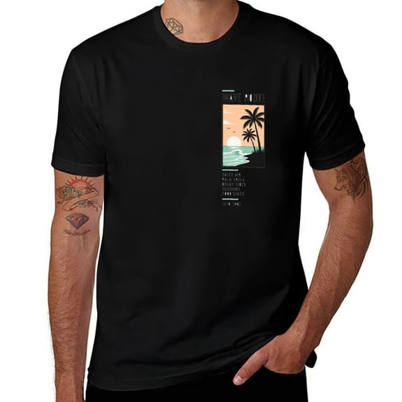 WaveRouteUnisex Graphic T-Shirt, Casual Short Sleeve Crewneck Tee, Soft Pullover Top for Everyday Wear