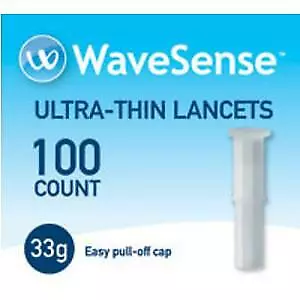 WaveSense Lancets 33g Box of 100 6 PACK