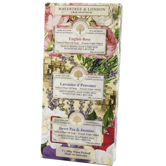 WaveTree and London Floral 1 Trio Soap Gift Set