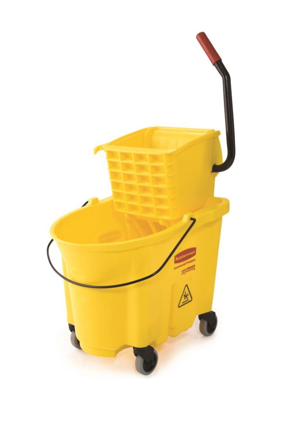 Rubbermaid Commercial Products Wavebrake 35 Qt, Yellow, High