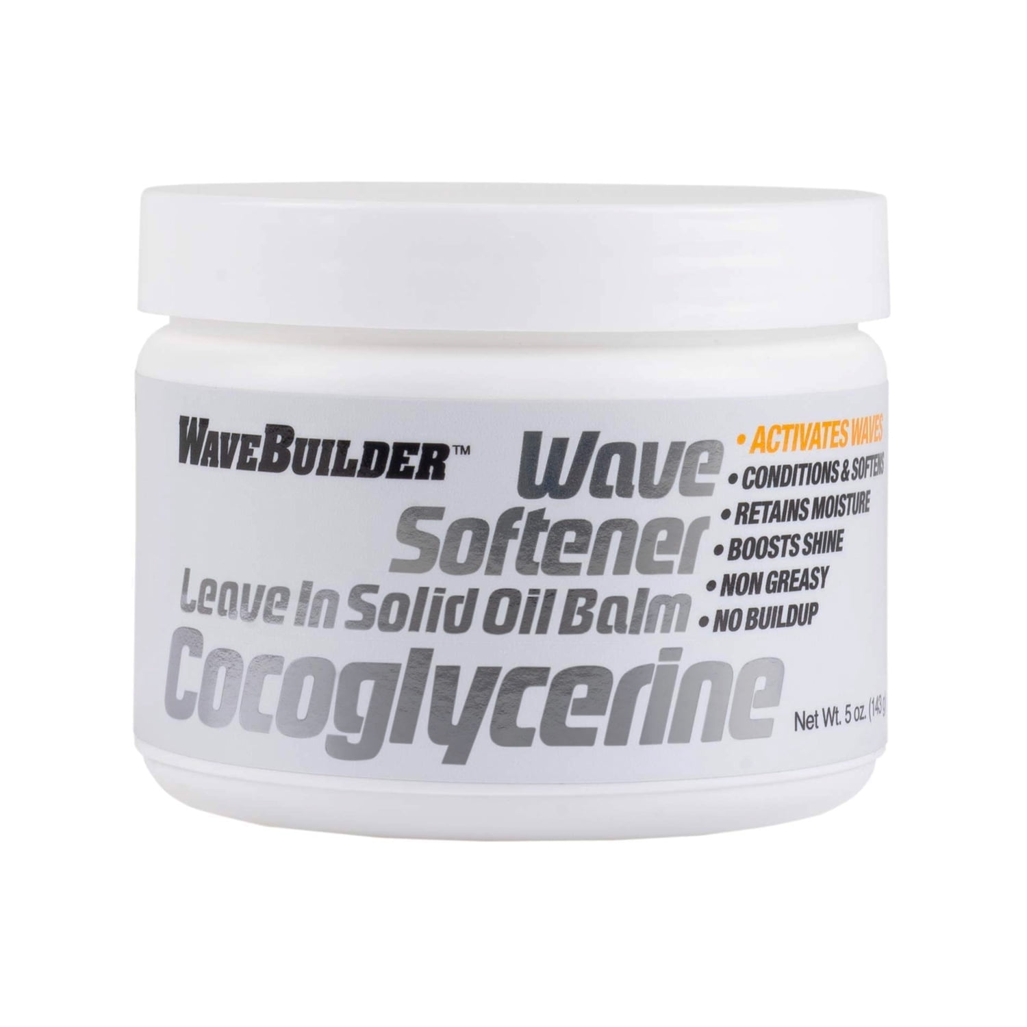 WAVEBUILDER Wave Softener Leave In Solid Oil Balm Cocoglycerine (5oz) WAVEBUILDER Wave Softener Leave In Solid Oil Balm Cocoglycerine (5oz)