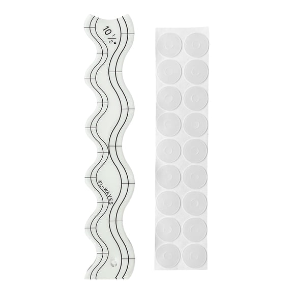 Waved Shaped Quilting Templates Ruler Tool Clear Acrylic Quilting Rulers For Sewing Machine Patchwork Sewing Splicing