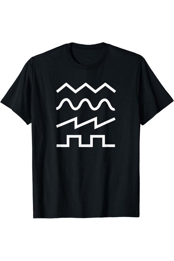 Waveforms - Electronic Music Synth T-Shirt T-Shirt