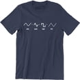 thumbnail image 1 of Waveforms Synthesizer Form DJ Producer Hip Hop Gifts for Musicians T-Shirt, 1 of 4