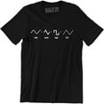 thumbnail image 1 of Waveforms Synthesizer Form DJ Producer Hip Hop Gifts for Musicians T-Shirt, 1 of 4
