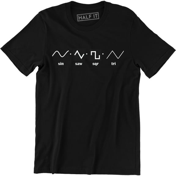Waveforms Synthesizer Form DJ Producer Hip Hop Gifts for Musicians T-Shirt