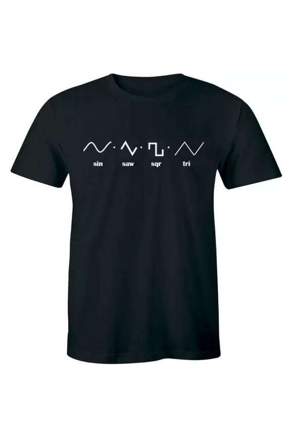 Waveforms Synthesizer T-Shirt Form DJ Producer Hip Hop Gifts for Musicians, Birthday Gift