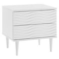 thumbnail image 1 of Modway Wavelet 2-Drawer Nightstand in White, 1 of 7