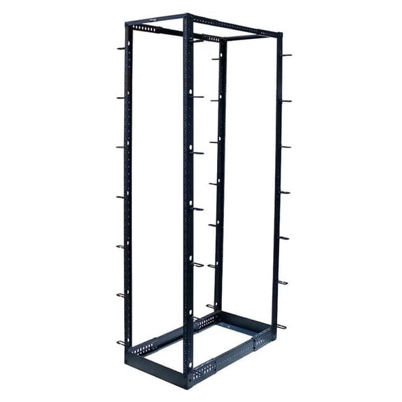 Cmple Wavenet - 4-Post 45U Open Frame Floor Rack Organizes 19 Network & Data Rac