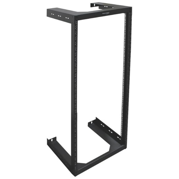 Wavenet - 30U Wall Mount Server Rack 18" Deep 2 Post Open Frame Server Room Rack for 19" Network Data Computer Equipment - Black