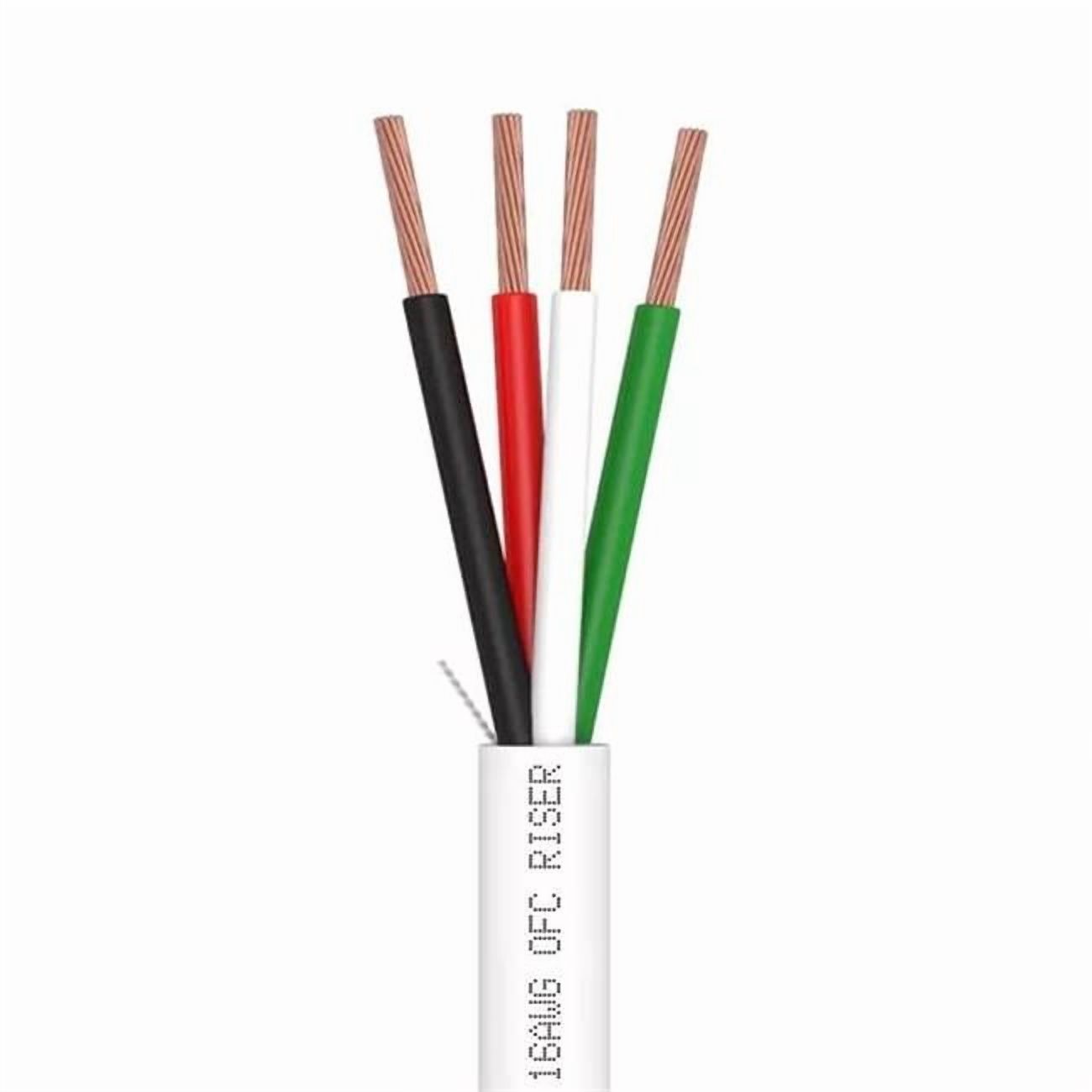 Wavenet 4039-N 500 ft. Speaker Wire - 16AWG 4C - CL3R, OFC & Bare Copper - White