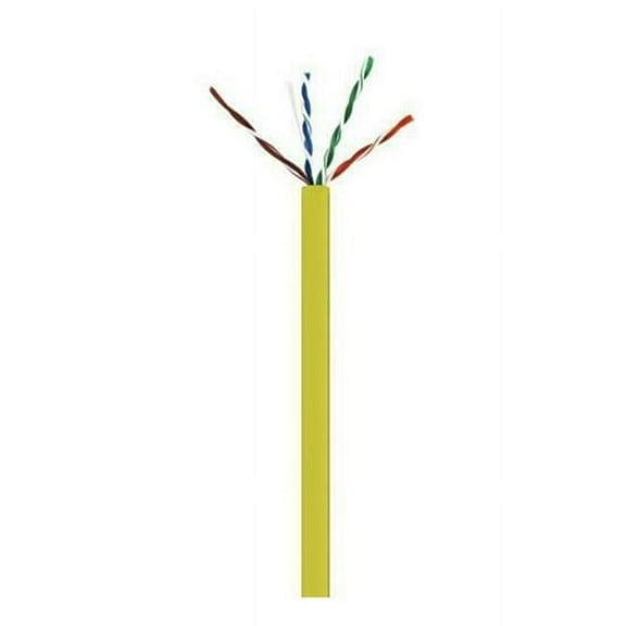 Wavenet WAVCAT6VCMRYL Cat6 550MHz 1000 Ft CMR Bulk Data Cable Yellow