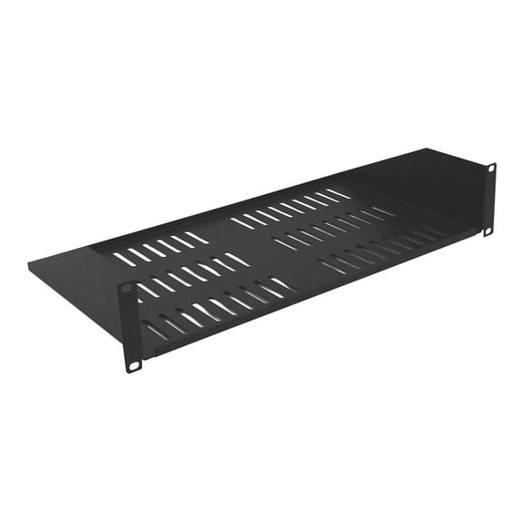 2U, 10in Deep Single Sided Vented Shelf