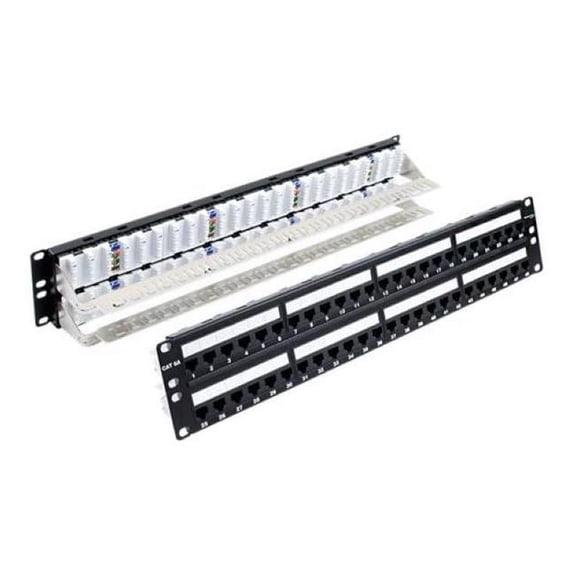 Wavenet WAV6APP48S 48 Port CAT 6 Patch Panel, Black