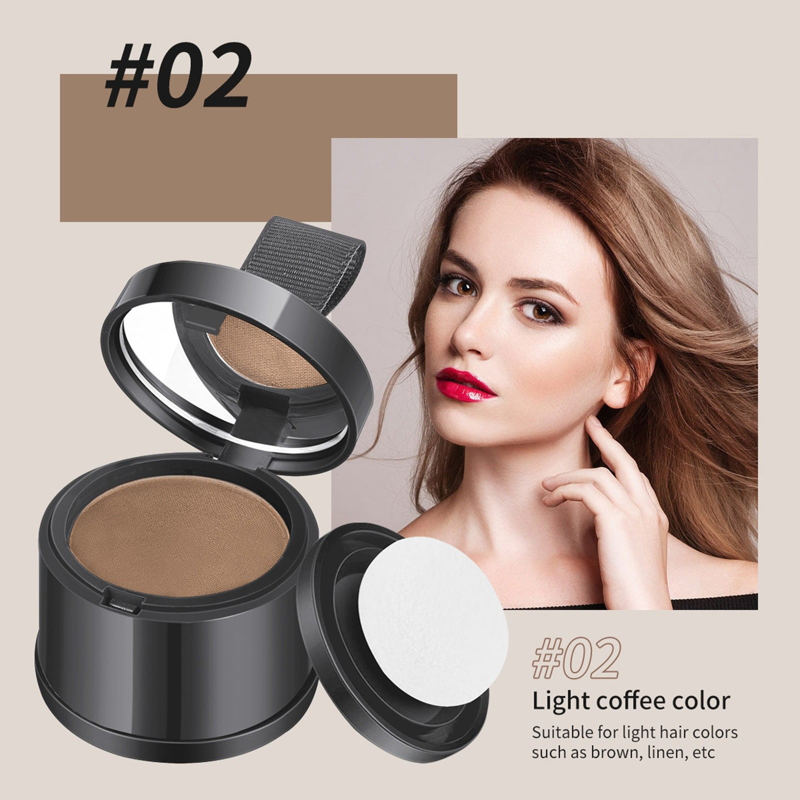 Waverloo Root Touch Up Powder for Dark Brown Hair Cover Up Hair Color