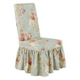 Waverly Ballad Bouquet Long Dining Chair Slipcover