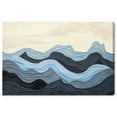 thumbnail image 1 of Waverly Blue Abstract Wall Art Canvas Wall Art by Art Remedy, Gallery Wrapped, 30" x 20", 1 of 7