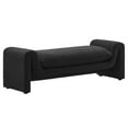 thumbnail image 1 of Modway Waverly 17" Upholstered Modern Boucle Fabric Bench in Black, 1 of 3