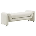 thumbnail image 1 of Modway Waverly 17" Upholstered Modern Boucle Fabric Bench in Ivory, 1 of 3