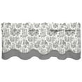 thumbnail image 1 of Waverly Charmed Life Wave Valance, 52"x18", Onyx, 1 of 6