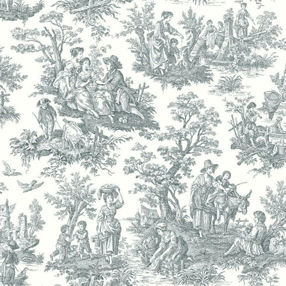 Waverly Country Life Toile Peel and Stick Wallpaper