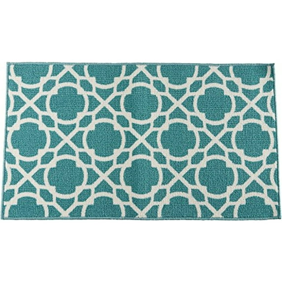 Nourison Fancy Free And Easy Perfect Fit Aqua Area Rug By Nourison