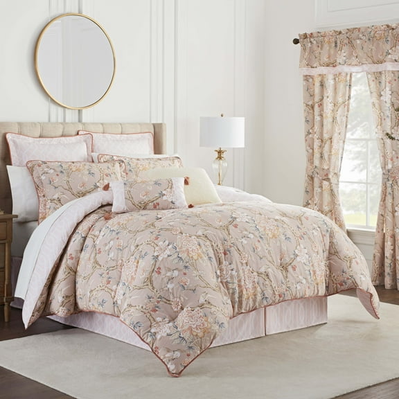 Waverly Floral Cotton Comforter Sets, King, 4-Pieces