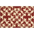 thumbnail image 1 of Nourison Greetings "Courtyard" Coral Doormat, 1 of 1