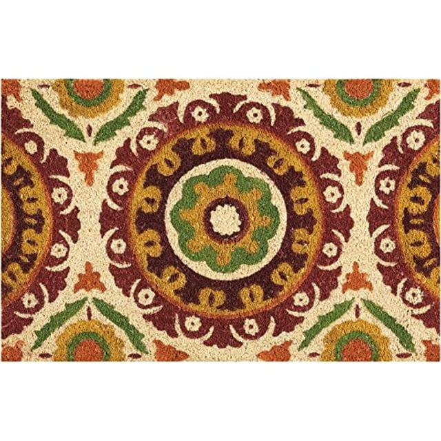 Waverly Greetings "Solar Flair" Rust Doormat