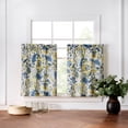 thumbnail image 1 of Waverly Imperial Dress Window Curtain Collection – Tier Pairs - Porcelain Design - 26" X 36", 1 of 4