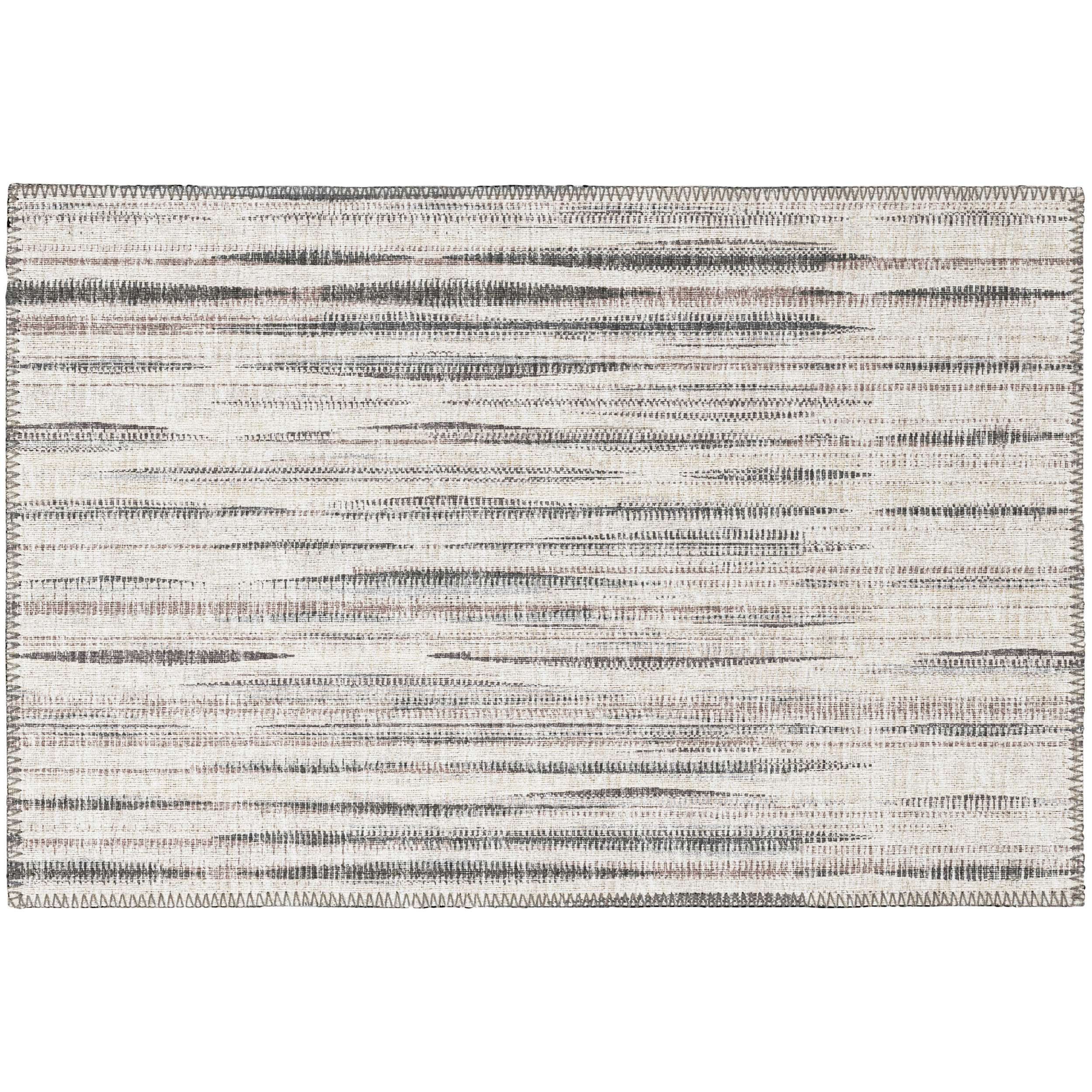 Waverly Indoor/Outdoor Ivory Geometric 1'8" x 2'6" NonSkid Accent Rug