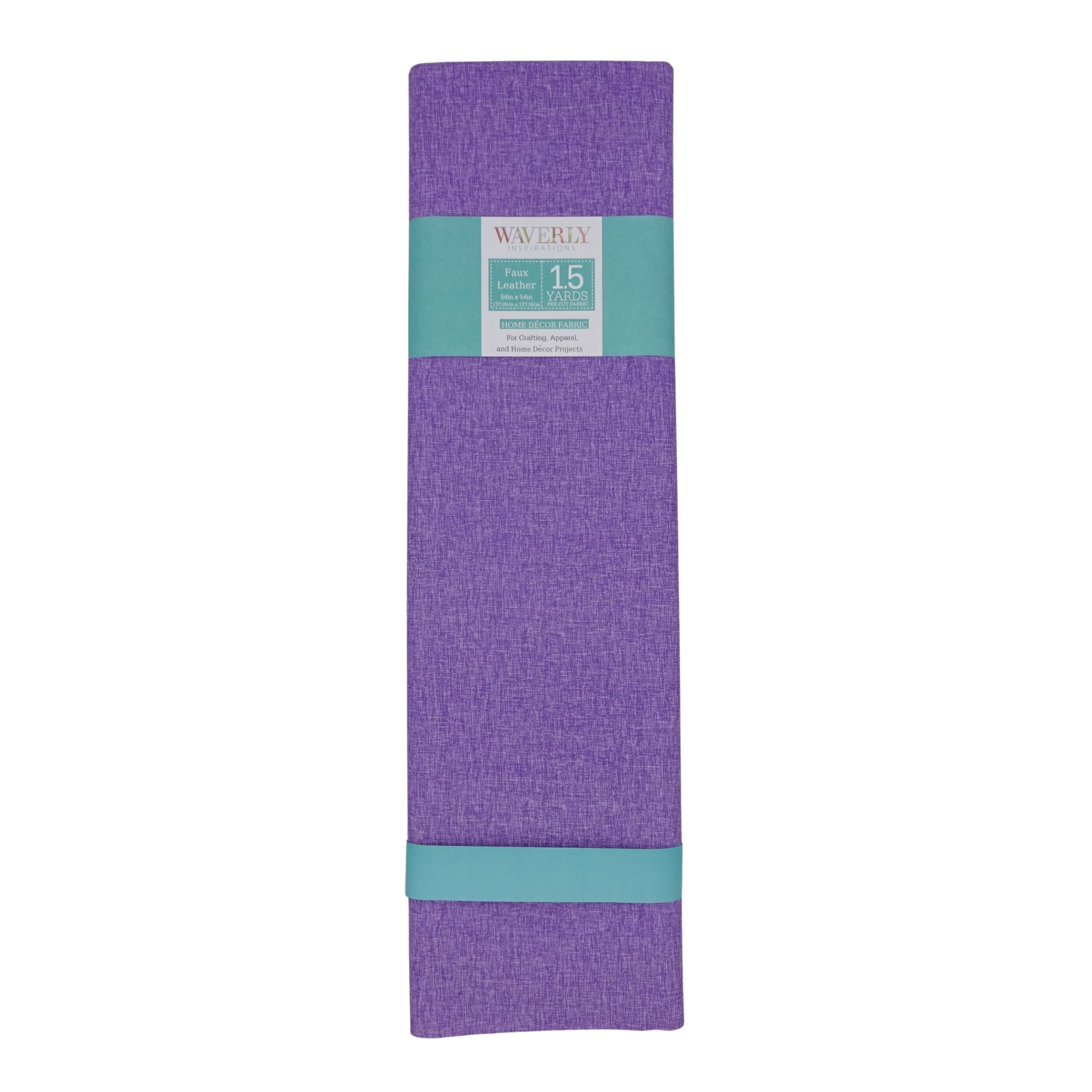 Waverly Inspirations 1.5 Yard Cut Faux Oxford Fabric, Violet, 44” Wide for Crafts & DIY Projects
