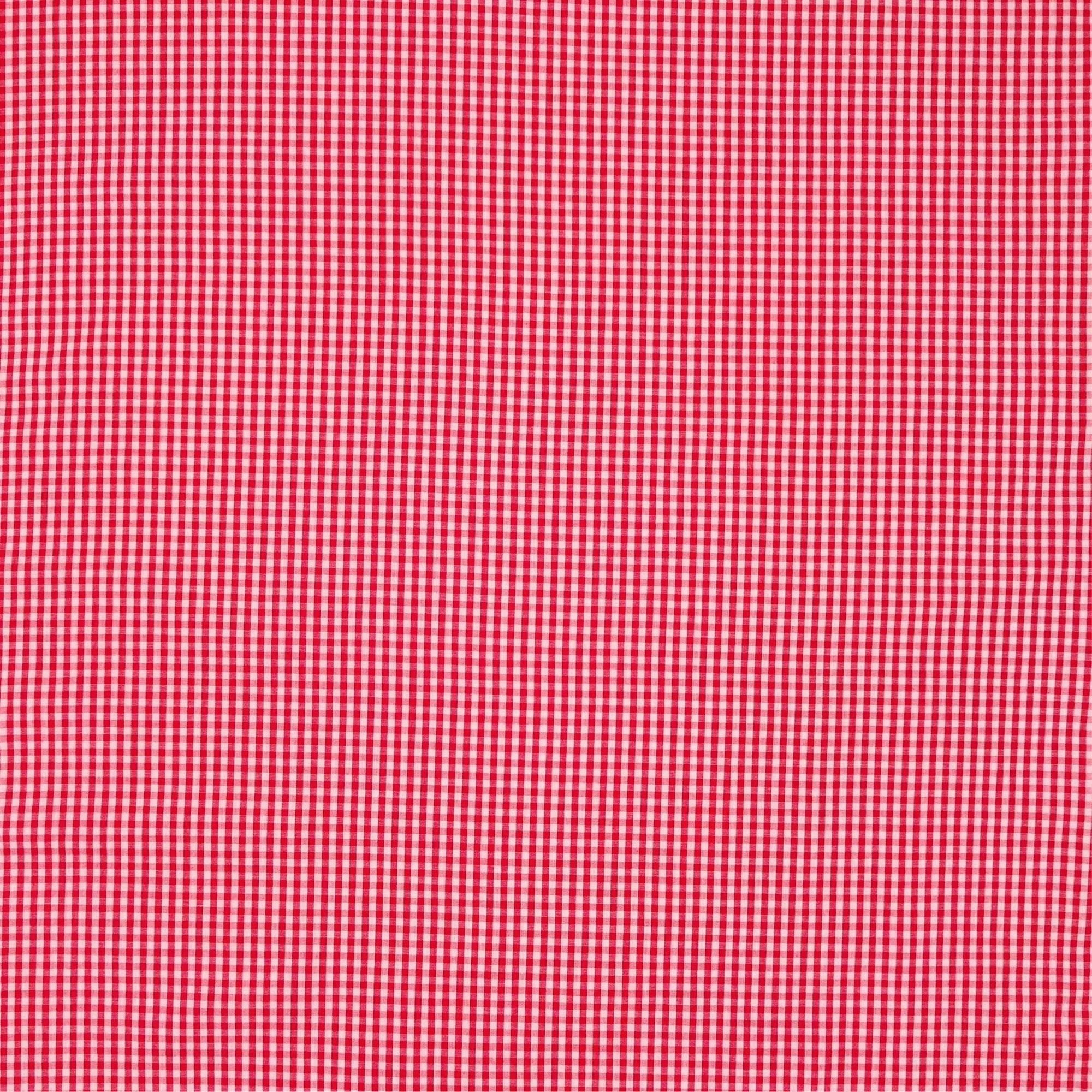 Waverly Inspirations 1 Yard Cut 100% Cotton Small Gingham Print Fabric, Poppy Red, 44" Wide for Quilting & Sewing