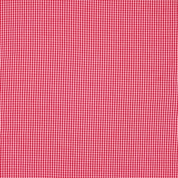Waverly Inspirations 1 Yard Cut 100% Cotton Small Gingham Print Fabric, Poppy Red, 44" Wide for Quilting & Sewing