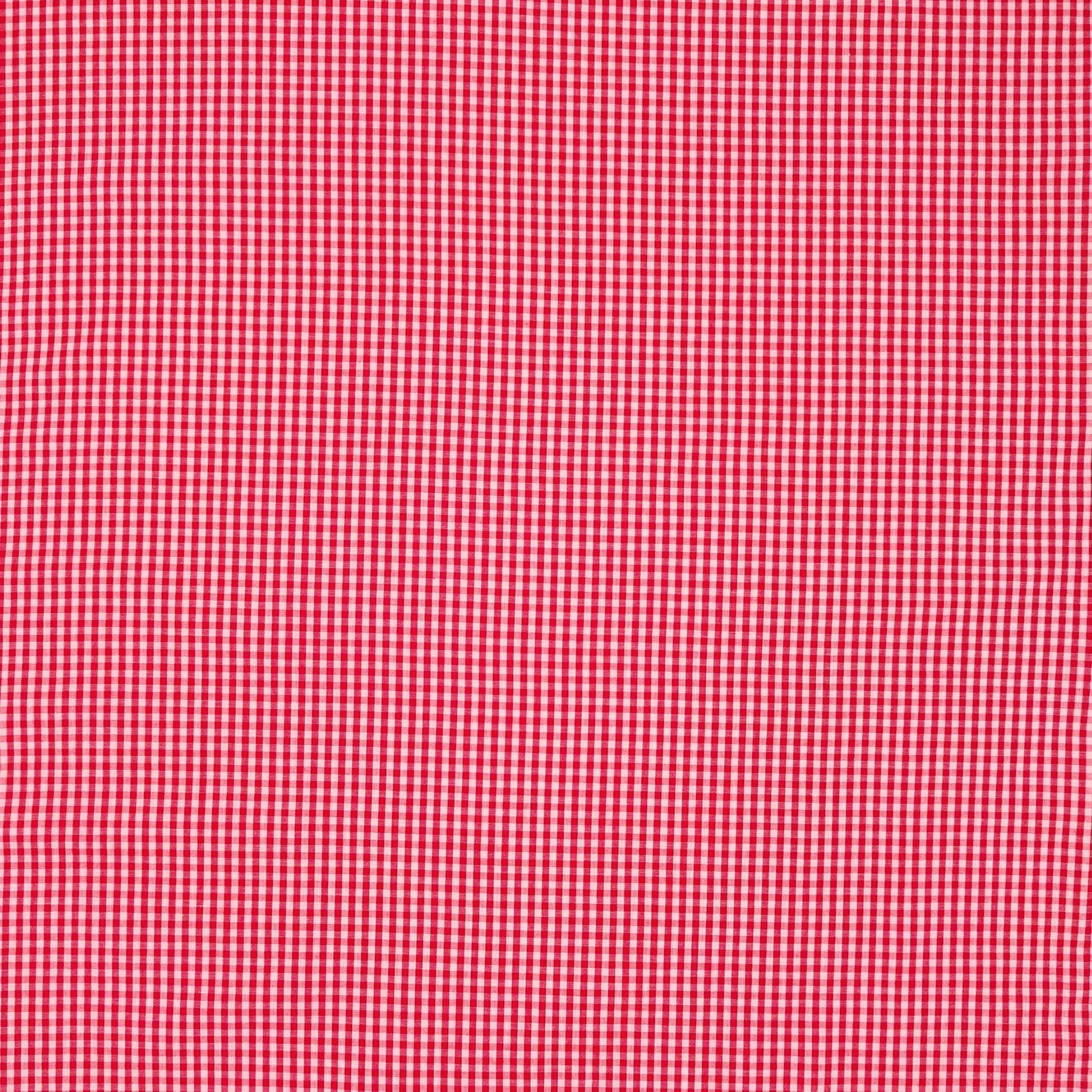 Waverly Inspirations 1 Yard Cut 100% Cotton Small Gingham Print Fabric, Poppy Red, 44" Wide for Quilting & Sewing