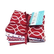 Waverly Inspirations Fat Quarter Precut 100% Cotton Prints Fabric Bundle " Poppy Bundles 18 in x 21 in 5 Pieces for Quilting & Sewing