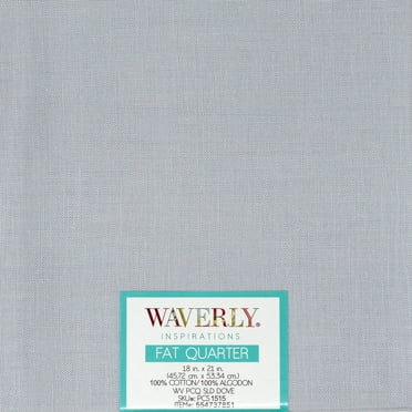 Waverly Inspirations 100% Cotton 18" x 21" Solid Dove Color Pre-cut Fat Quarter, 1 Each