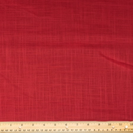 Waverly Inspirations Homespun 44" 100 Percent Cotton Solid Red Sewing & Craft Fabric, 1 Yard, by the Yard, Red Color 1/8" Sewing Fabric