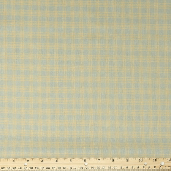 Waverly Inspirations 100% Cotton 44" Homespun 1" Plaid Dove Color Sewing Fabric by the Yard